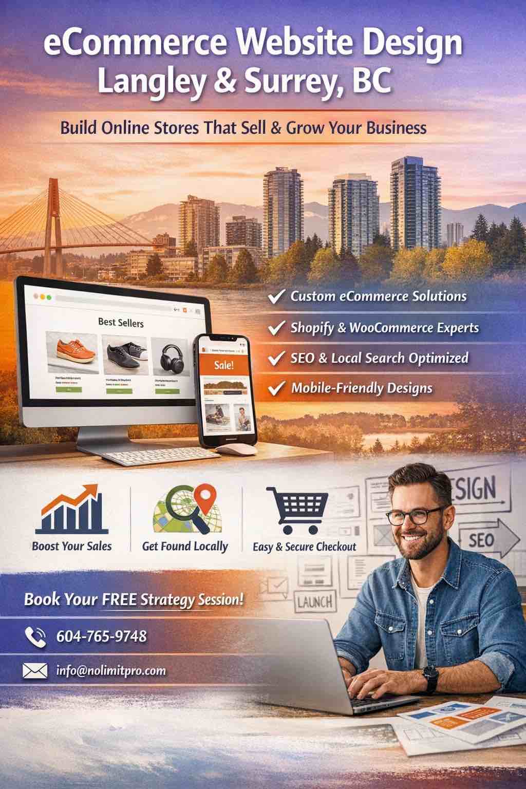 ecommerce website design langley surrey